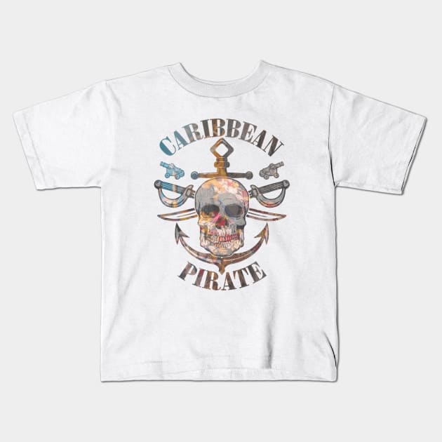 Caribbean pirates Kids T-Shirt by usastore